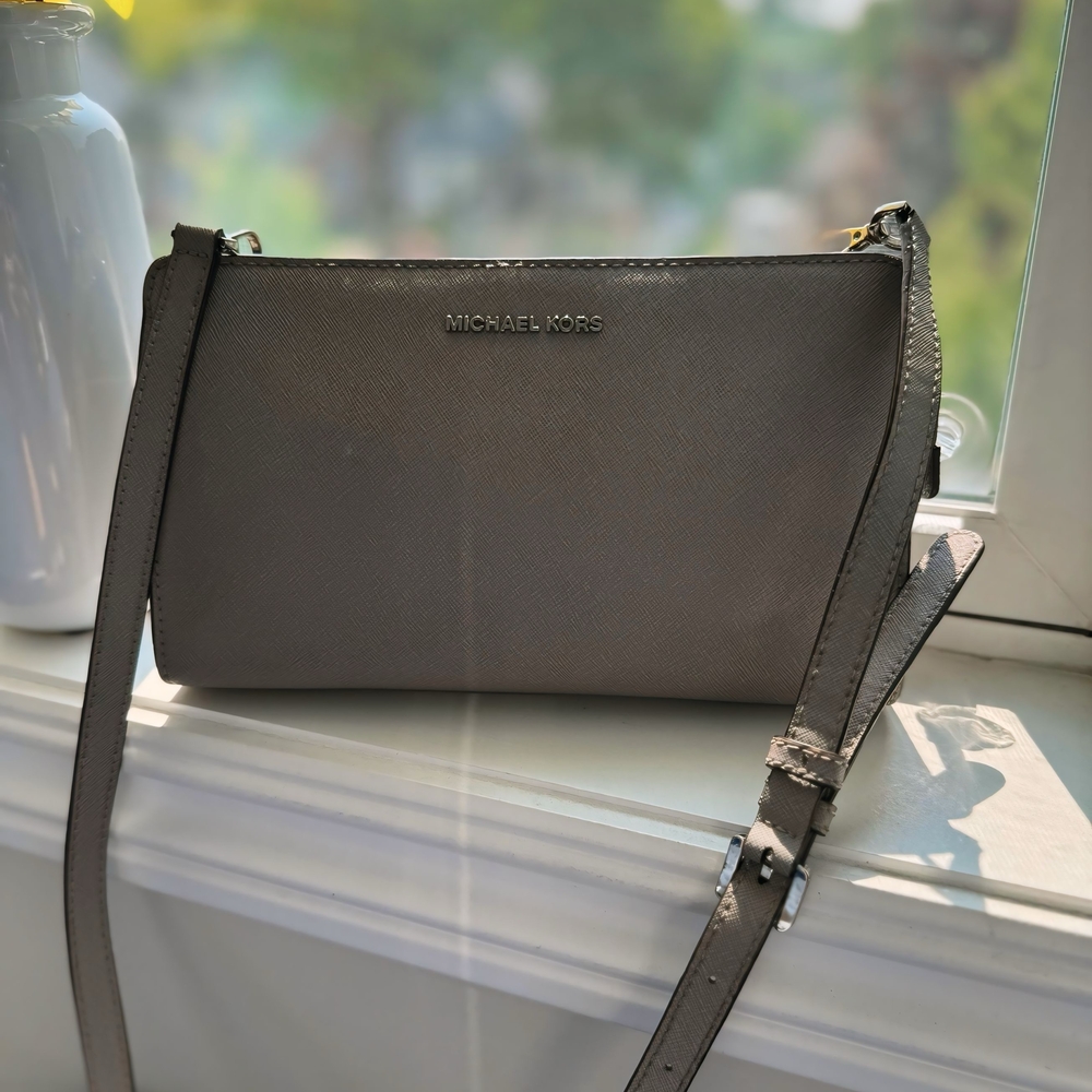 Michael Kors Gray Crossbody Bag